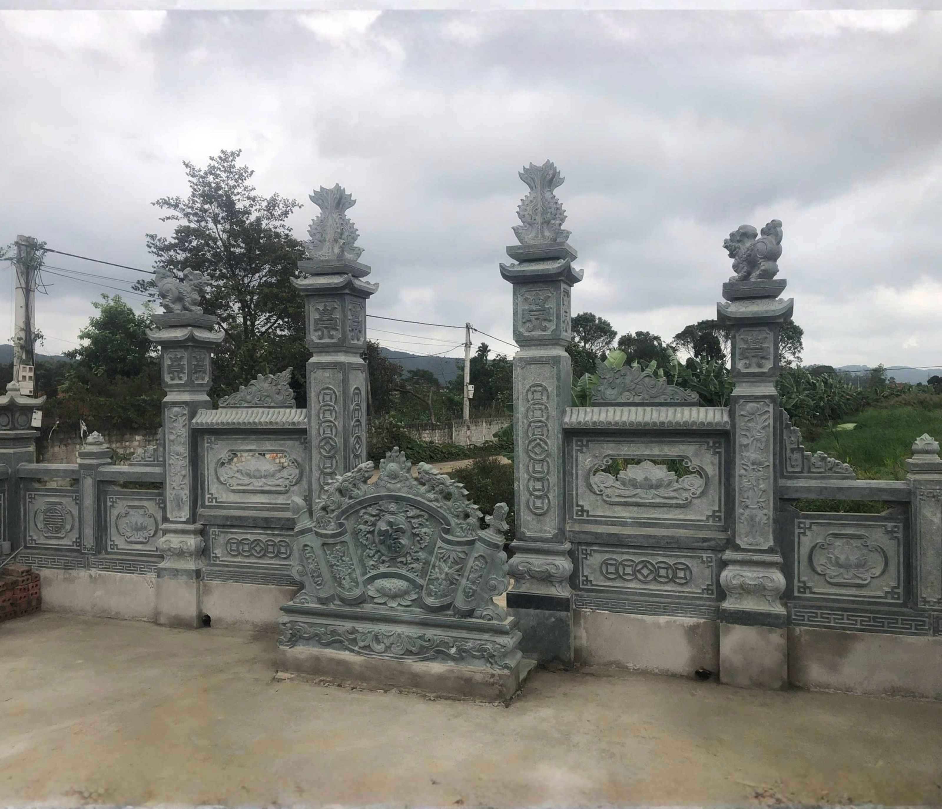 Lan can đá đẹp